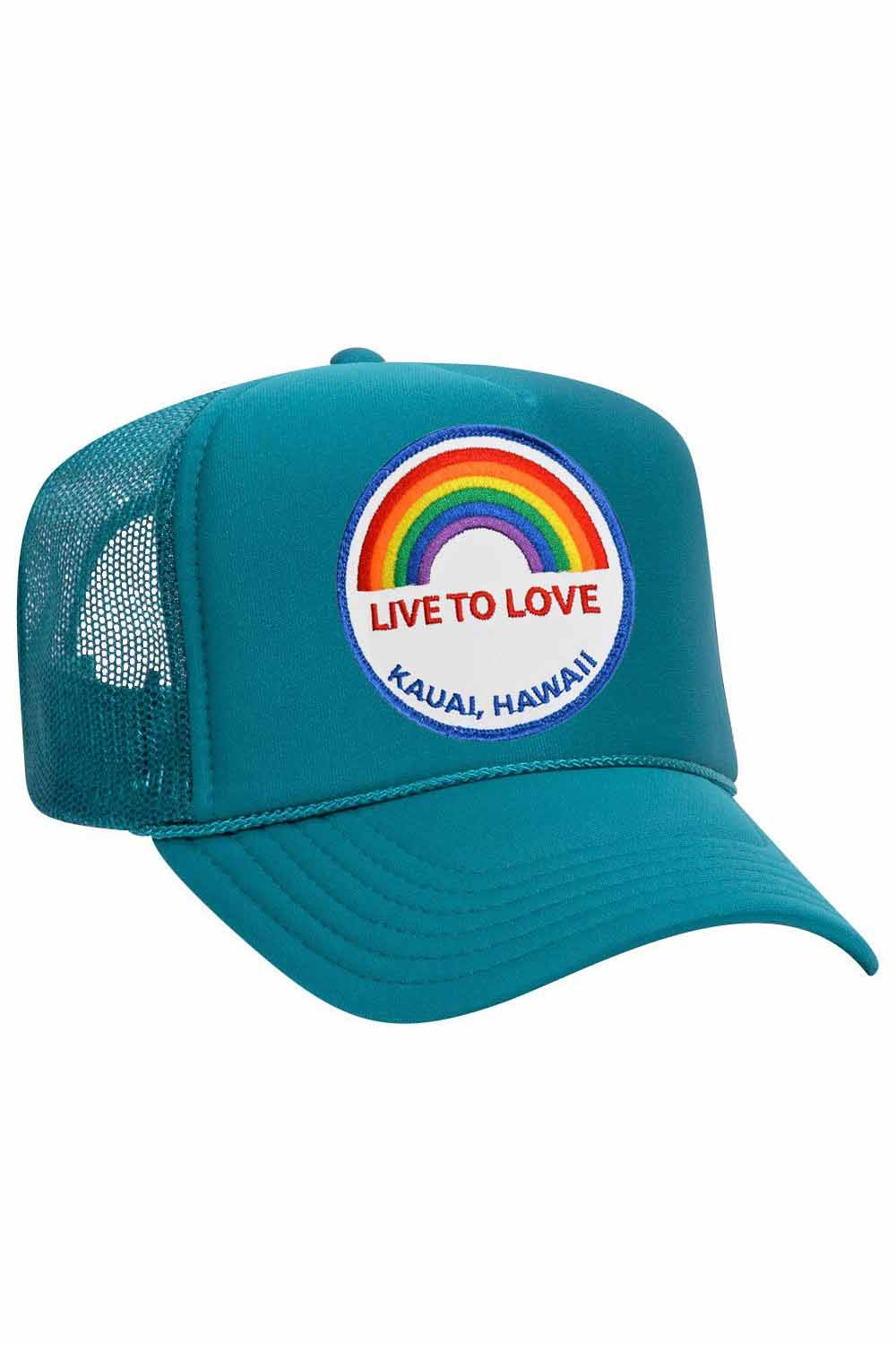 LIVE TO LOVE VINTAGE TRUCKER HAT