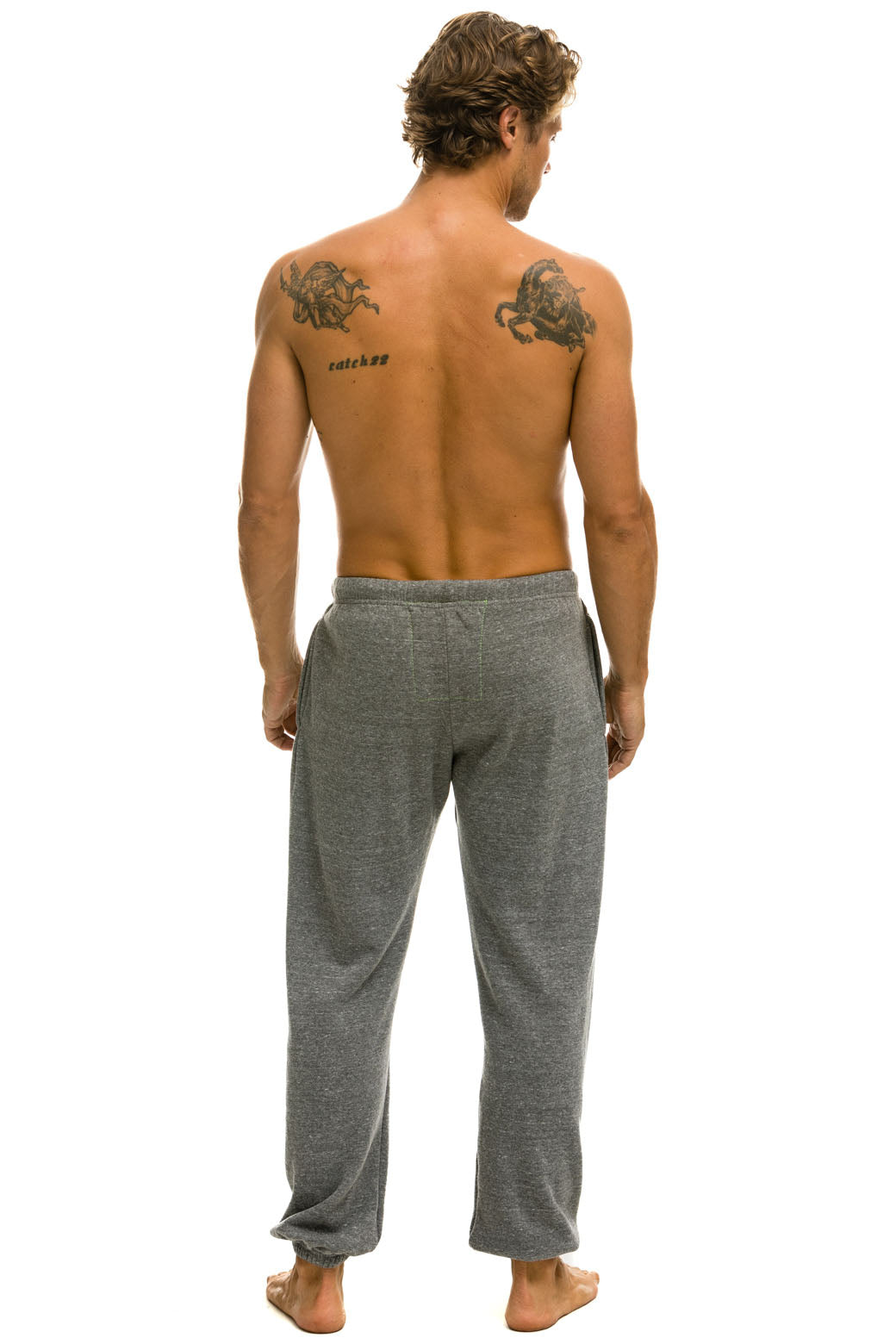 LOGO SWEATPANTS - HEATHER GREY