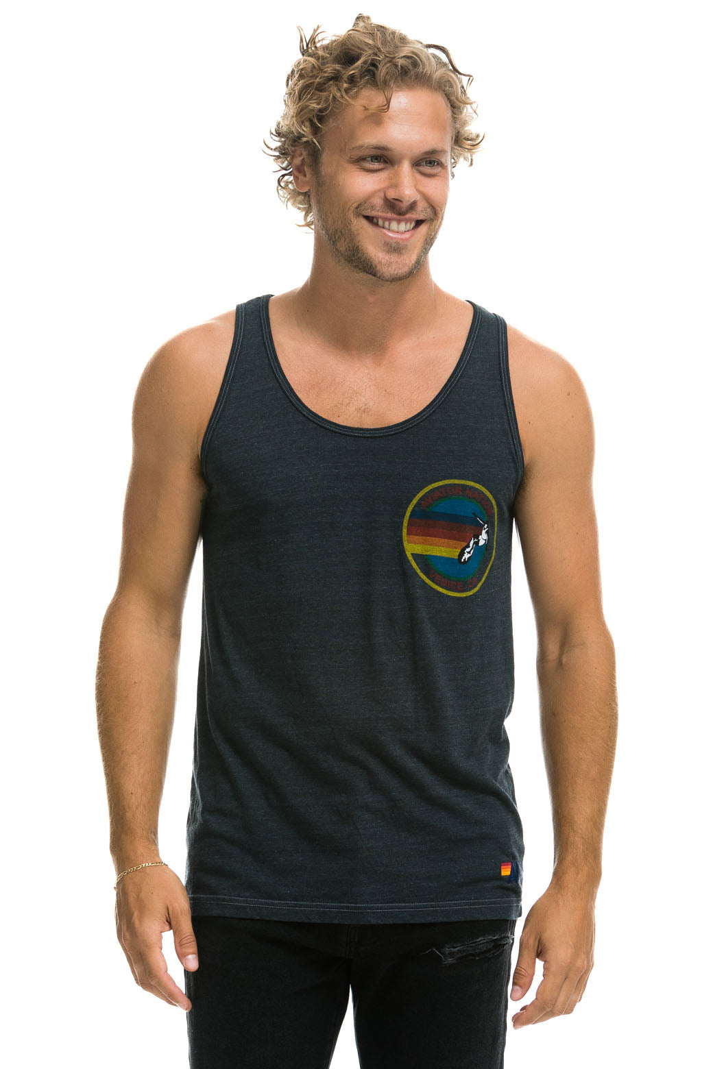 MEN'S AVIATOR NATION TANK - CHARCOAL