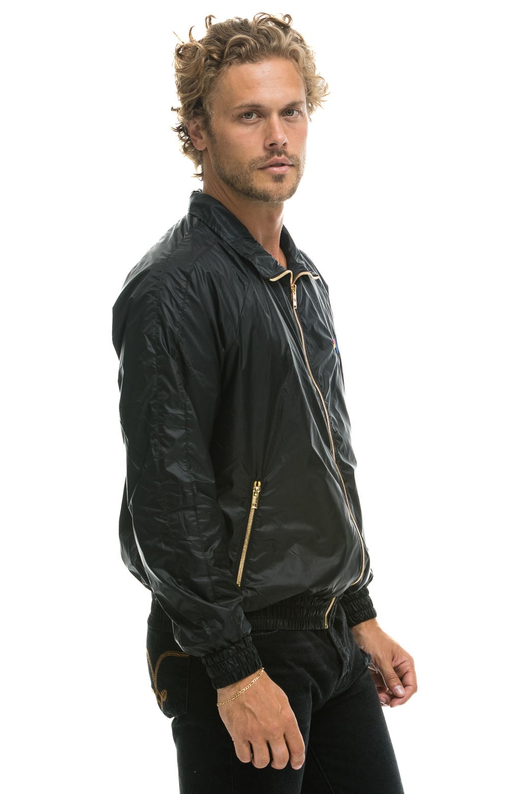 MEN'S BASIC WINDBREAKER - BLACK