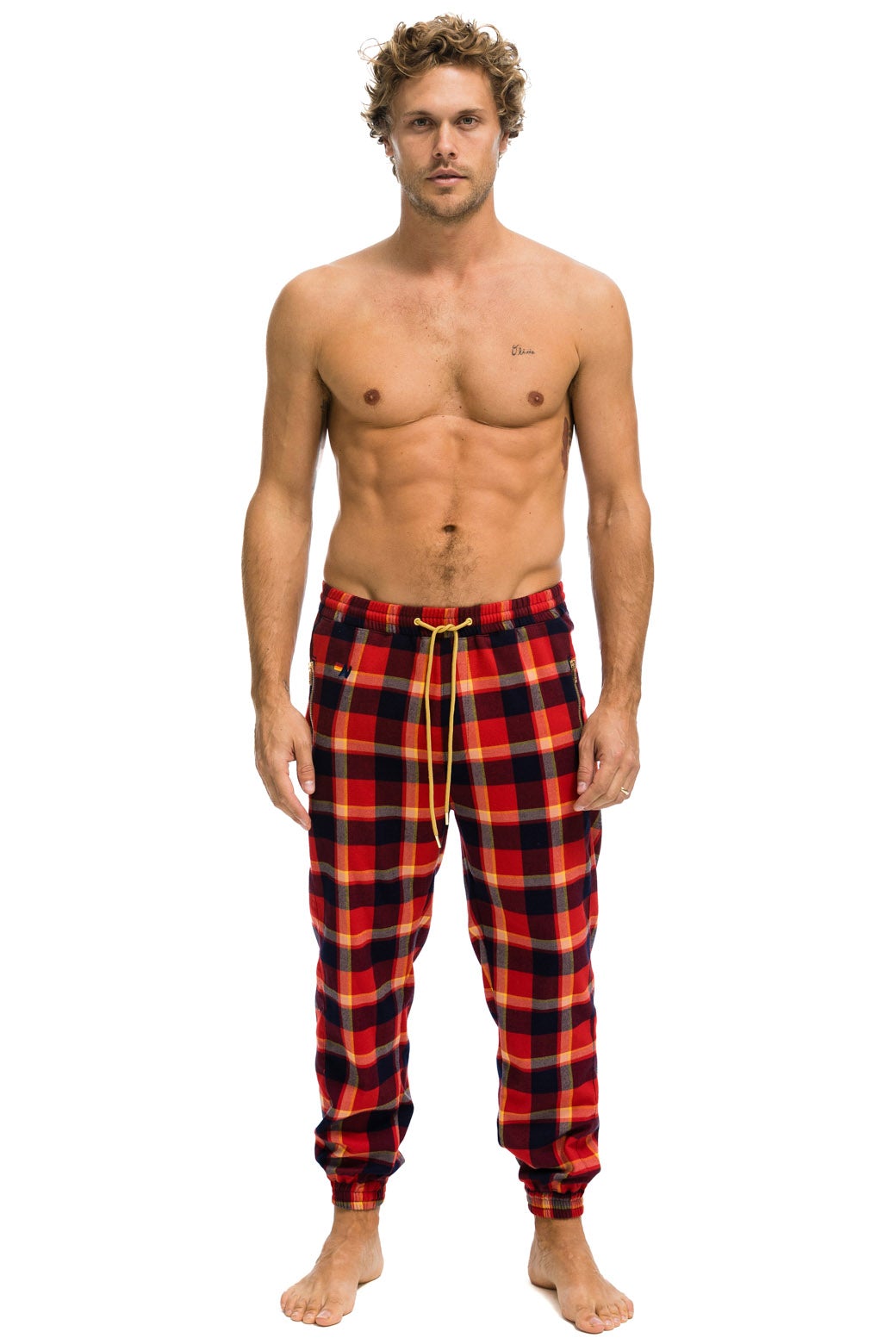 UNISEX PLAID LODGE PANT - RUGBY PLAID