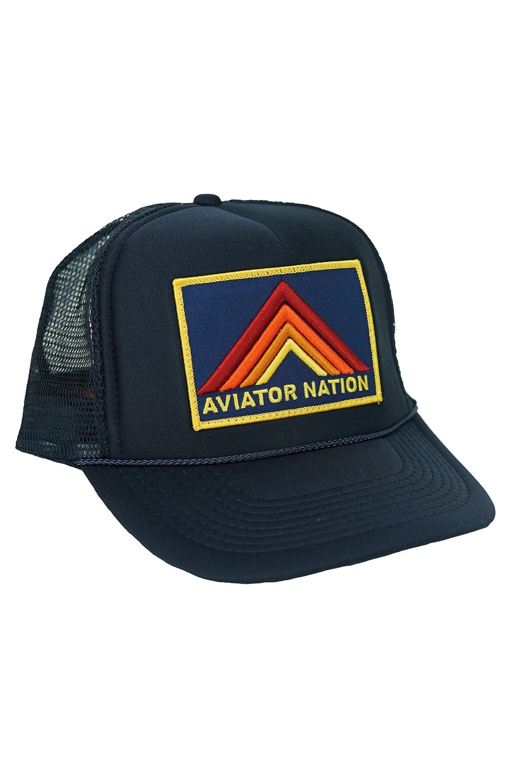 MOUNTAIN STRIPE VINTAGE TRUCKER HAT