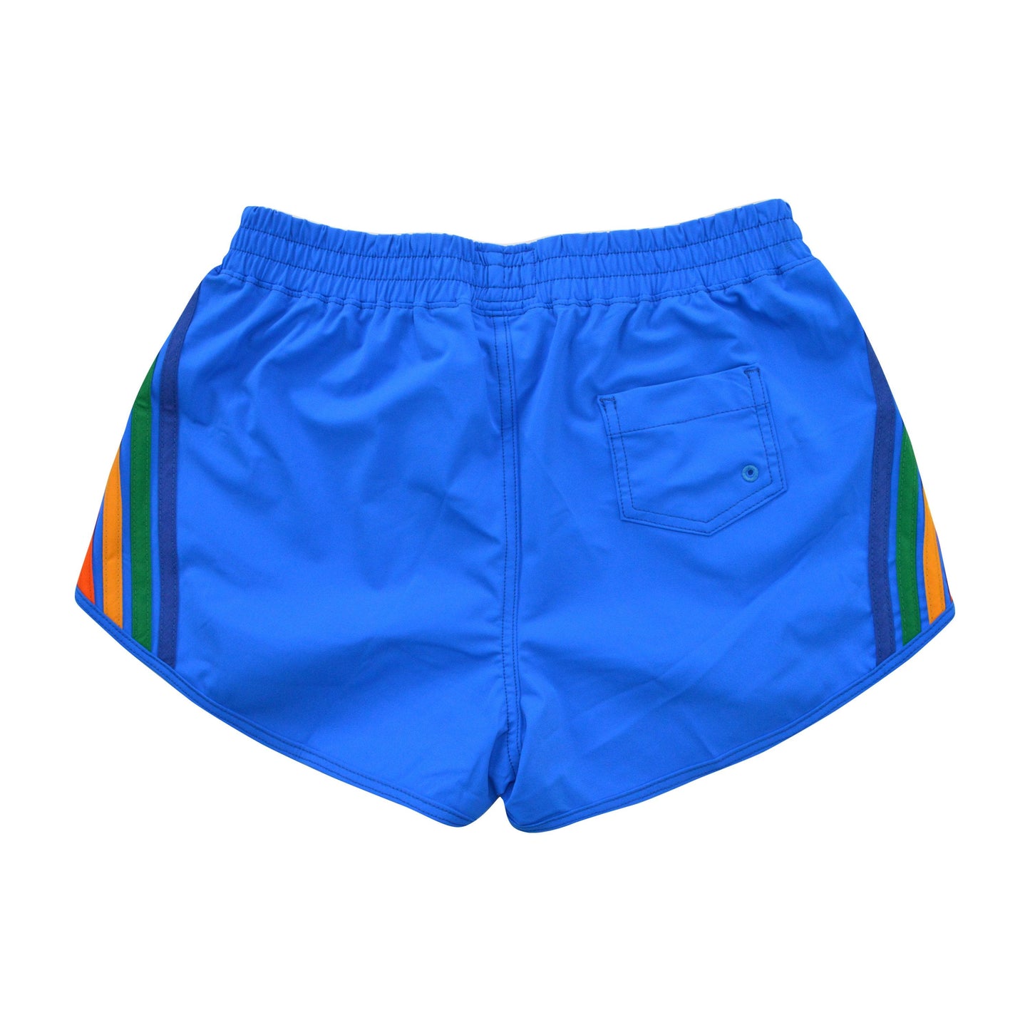 WOMEN'S 5 STRIPE FLEX BOARD SHORTS - PARROT // RAINBOW