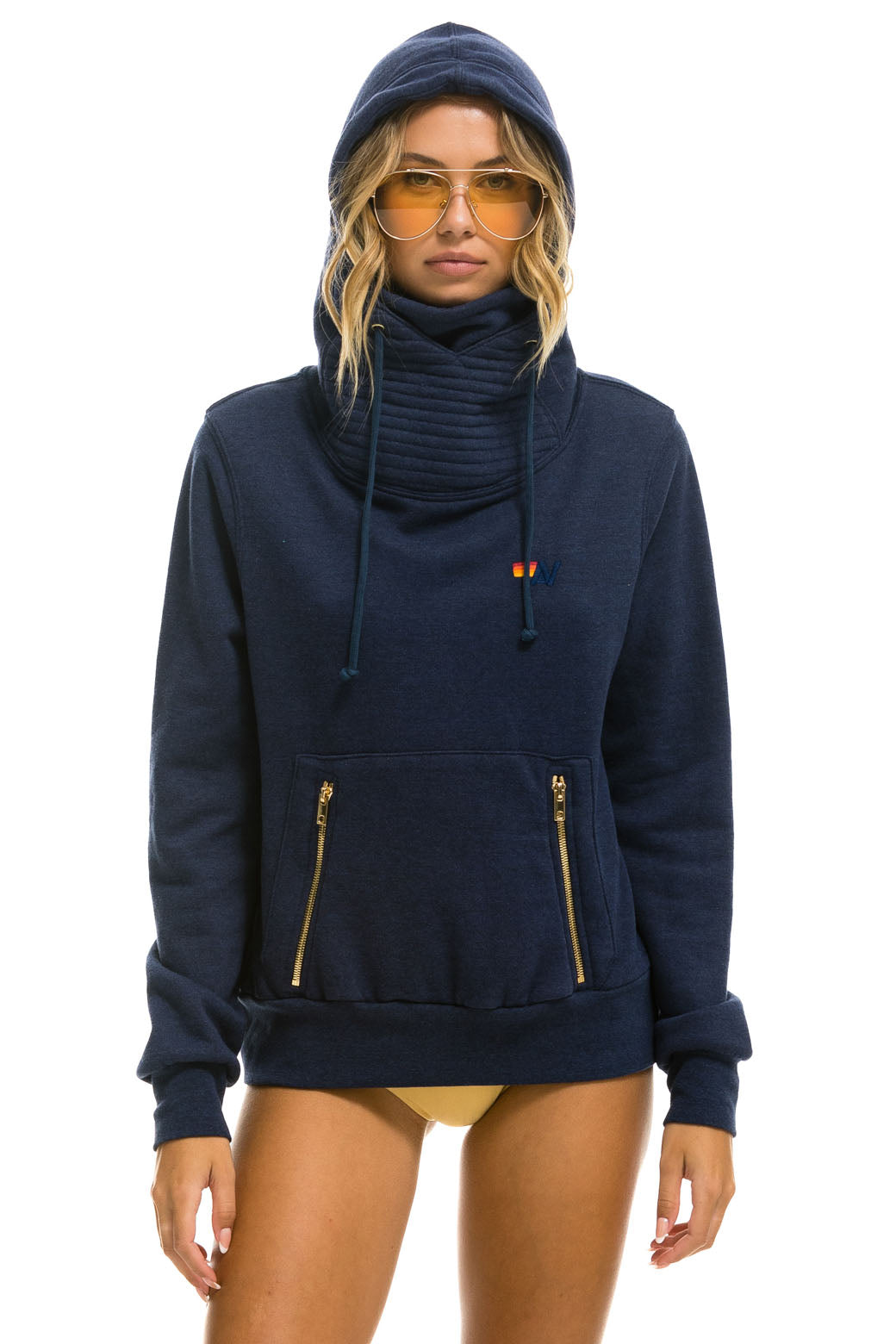 NINJA PULLOVER HOODIE - NAVY