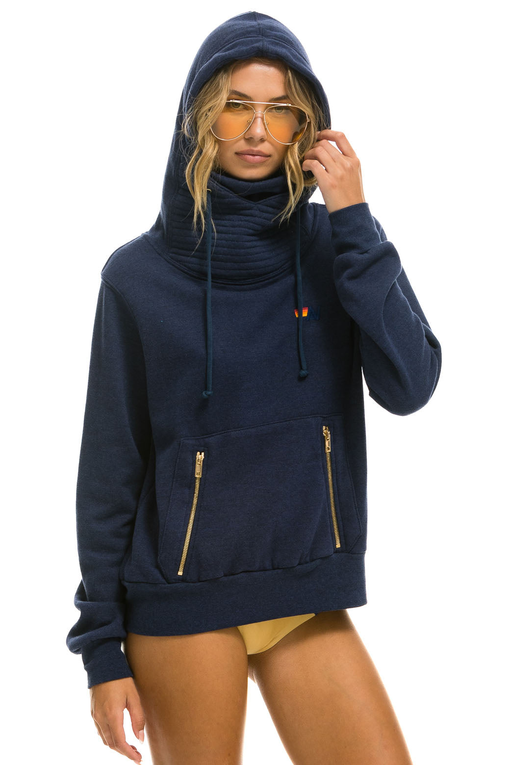 NINJA PULLOVER HOODIE - NAVY