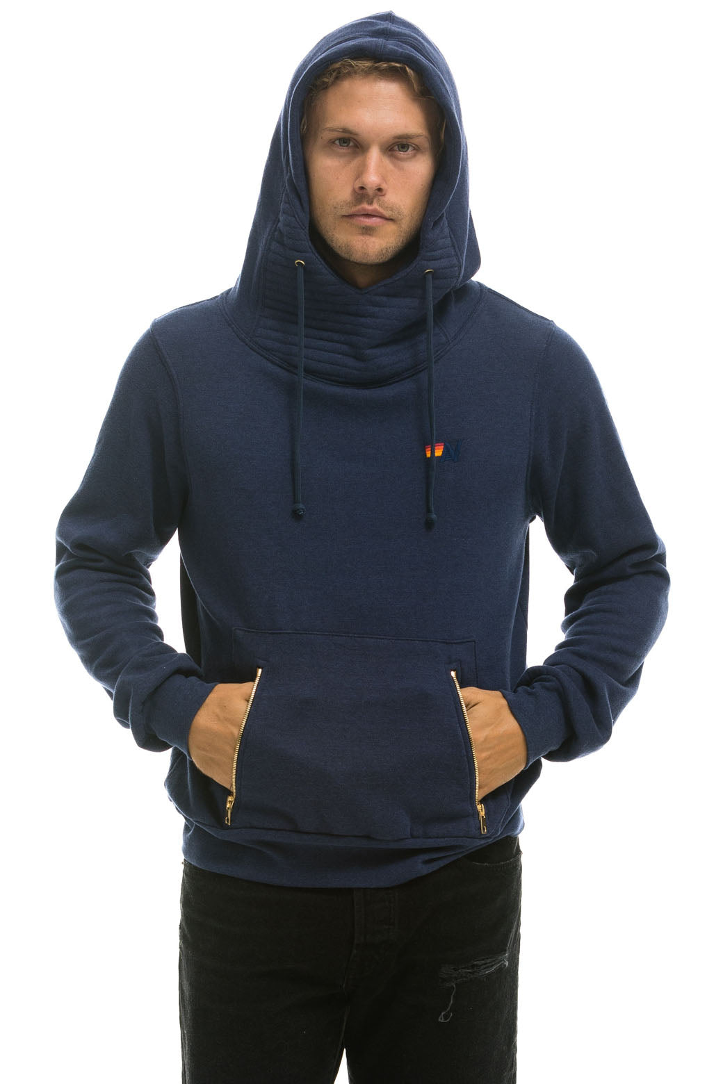 NINJA PULLOVER HOODIE - NAVY