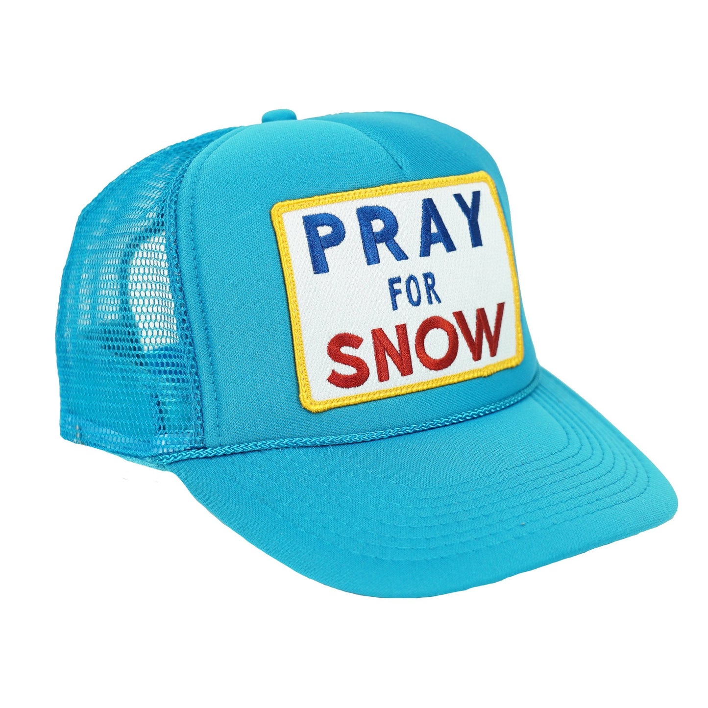 PRAY FOR SNOW VINTAGE TRUCKER HAT