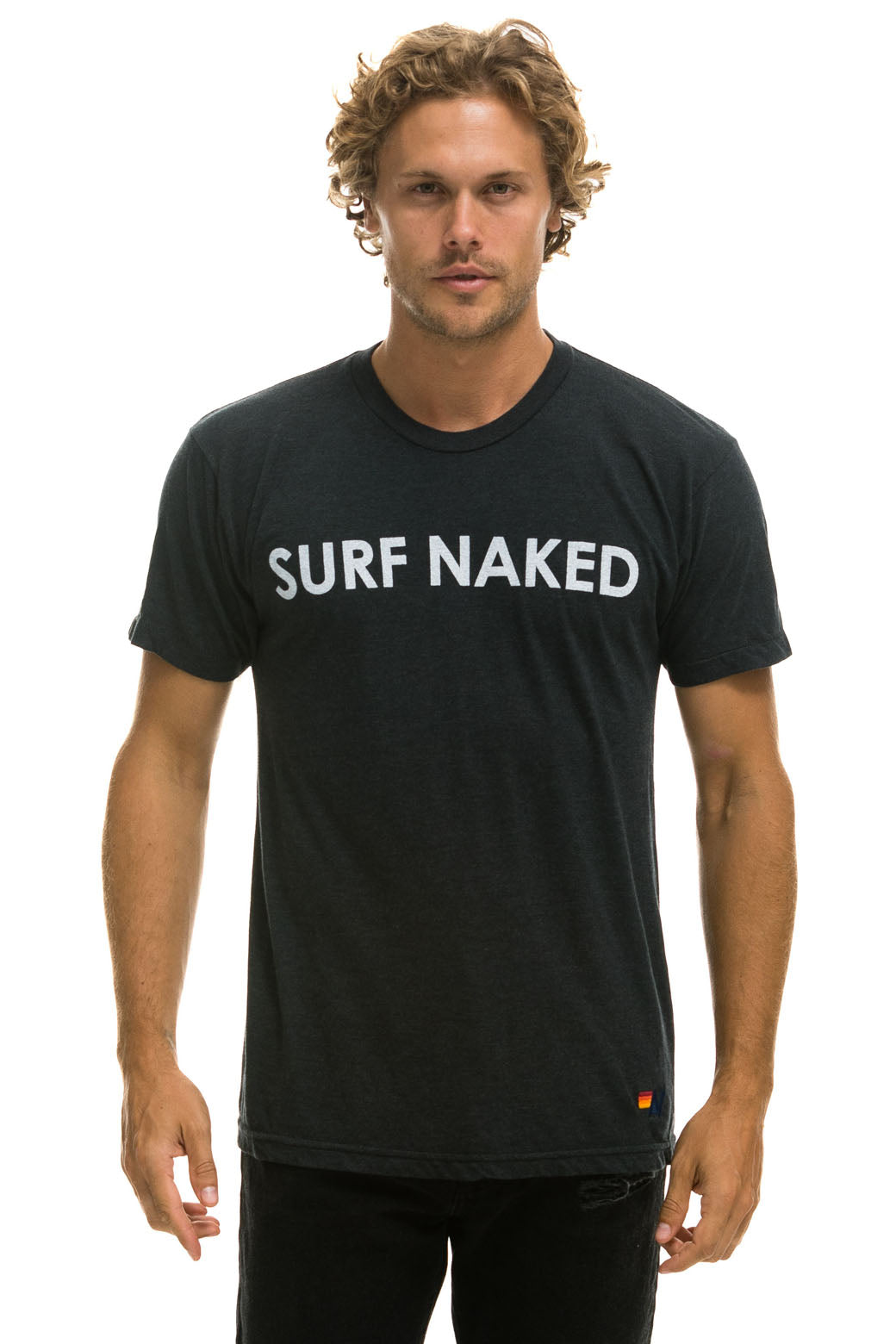 SURF NAKED TEE - CHARCOAL