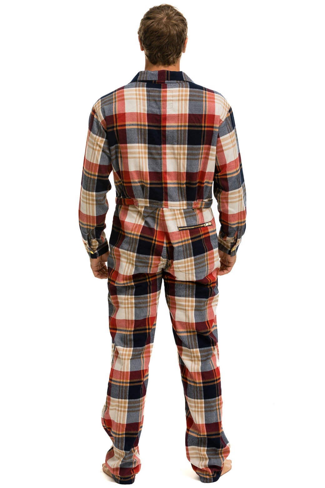 UNISEX PLAID FLIGHT SUIT - COWBOY PLAID