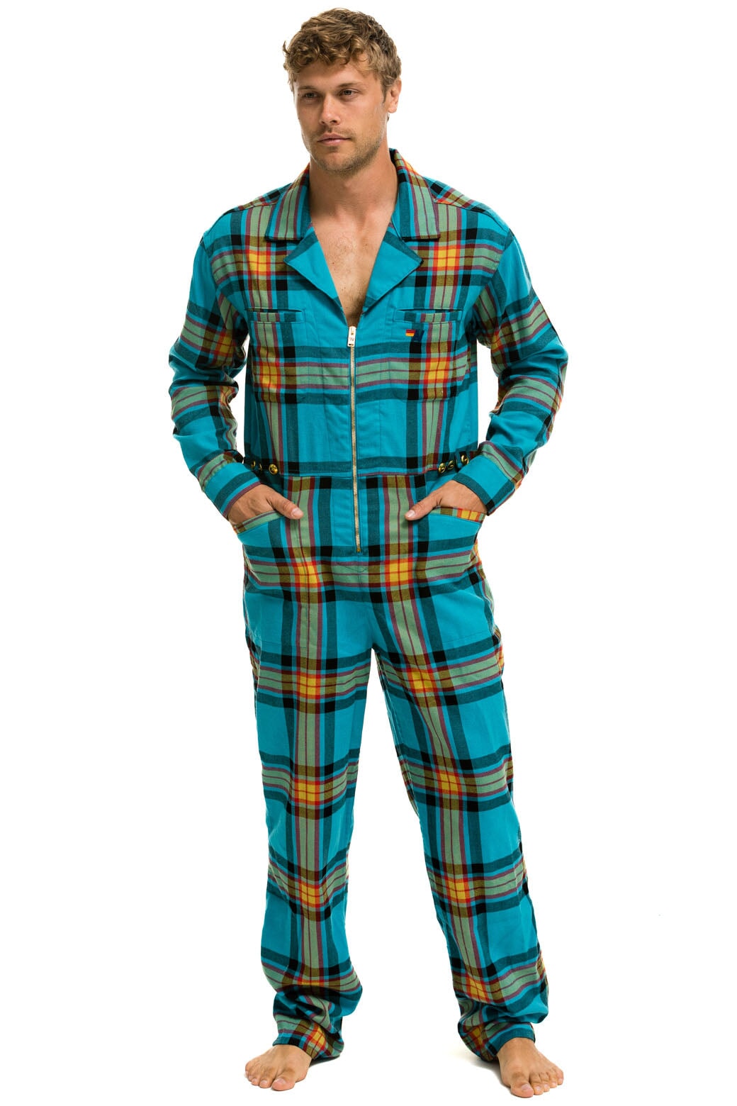 UNISEX PLAID FLIGHT SUIT - JACKSON PLAID