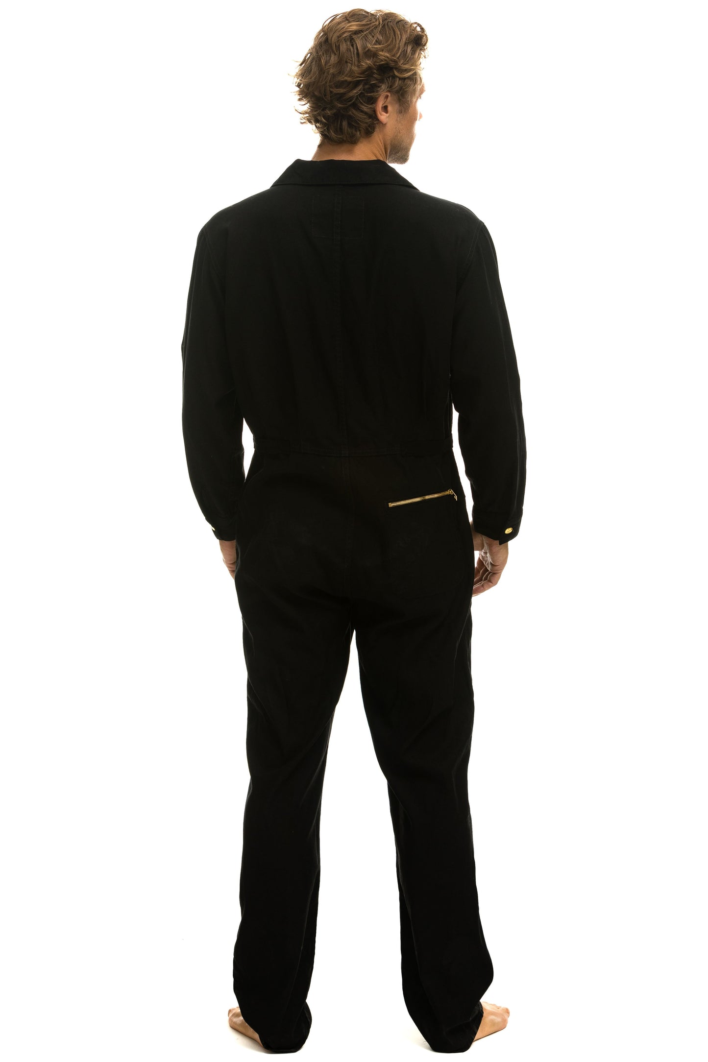 UNISEX TWILL FLIGHT SUIT - BLACK