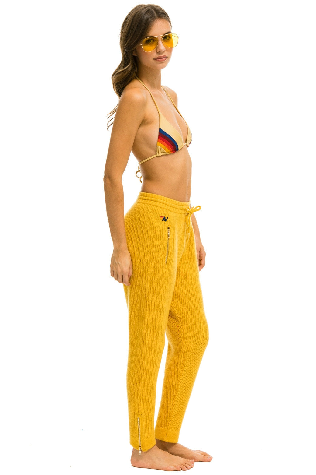 VINTAGE CABIN CASHMERE SWEATER PANT	- GOLD