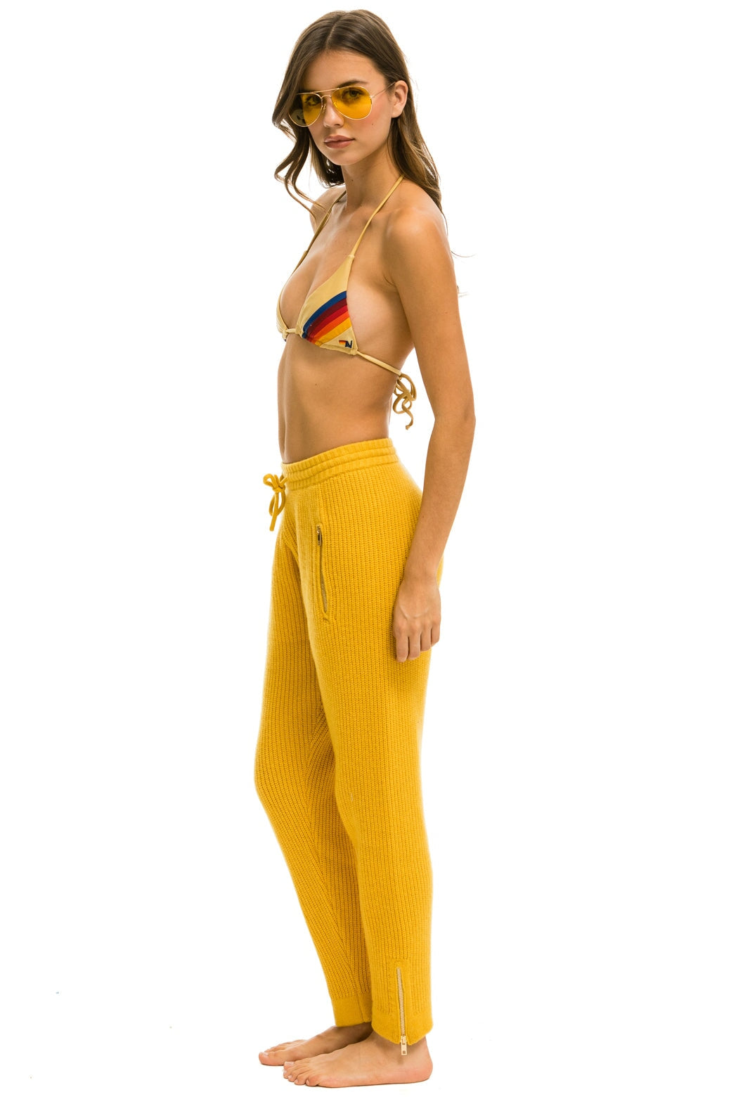 VINTAGE CABIN CASHMERE SWEATER PANT	- GOLD