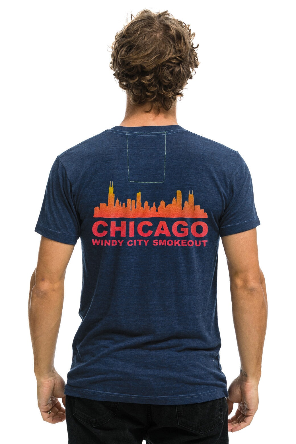 WINDY CITY SMOKEOUT 2024 CREW TEE SHIRT - NAVY