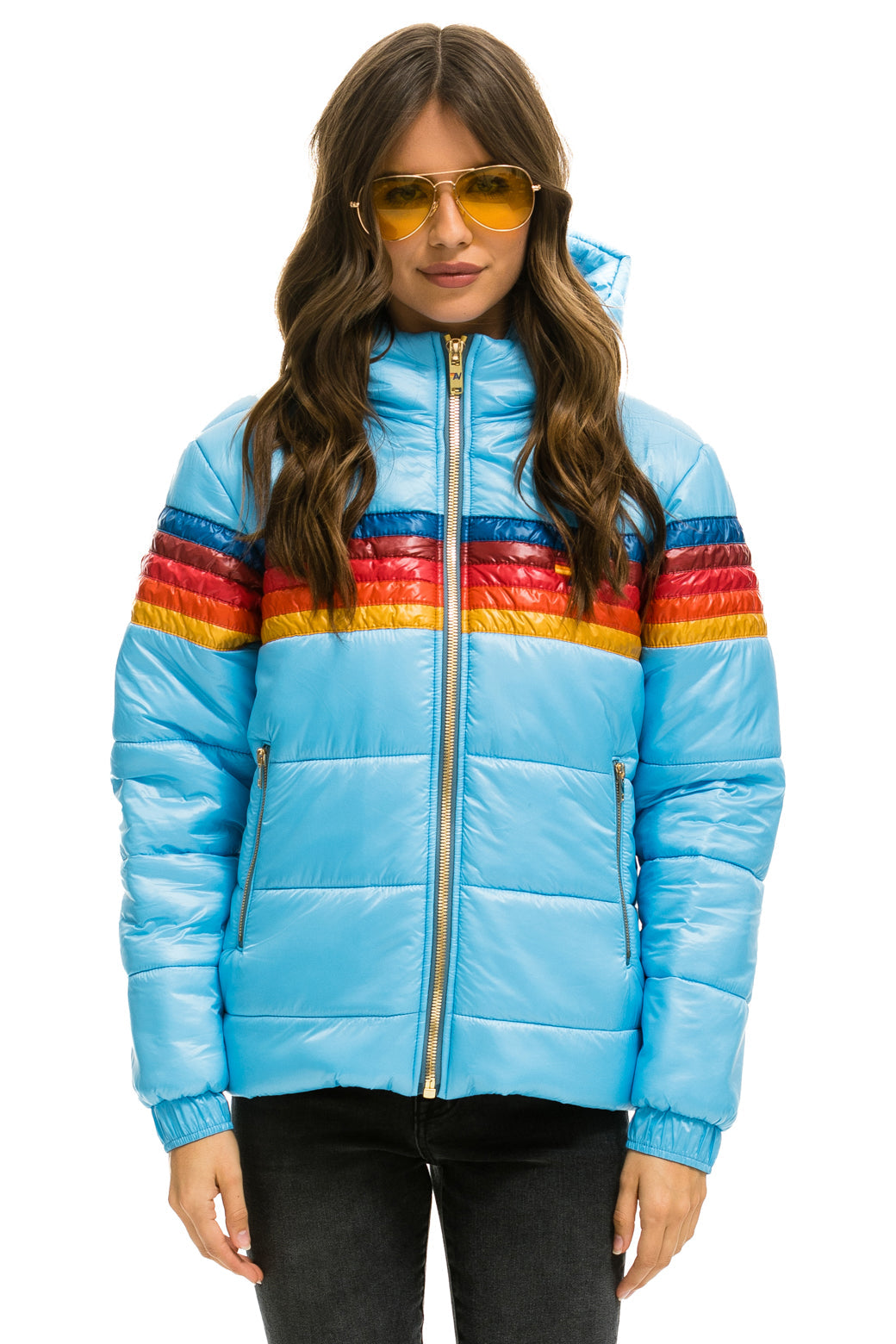 5 STRIPE TREKKER JACKET - GLOSSY SKY