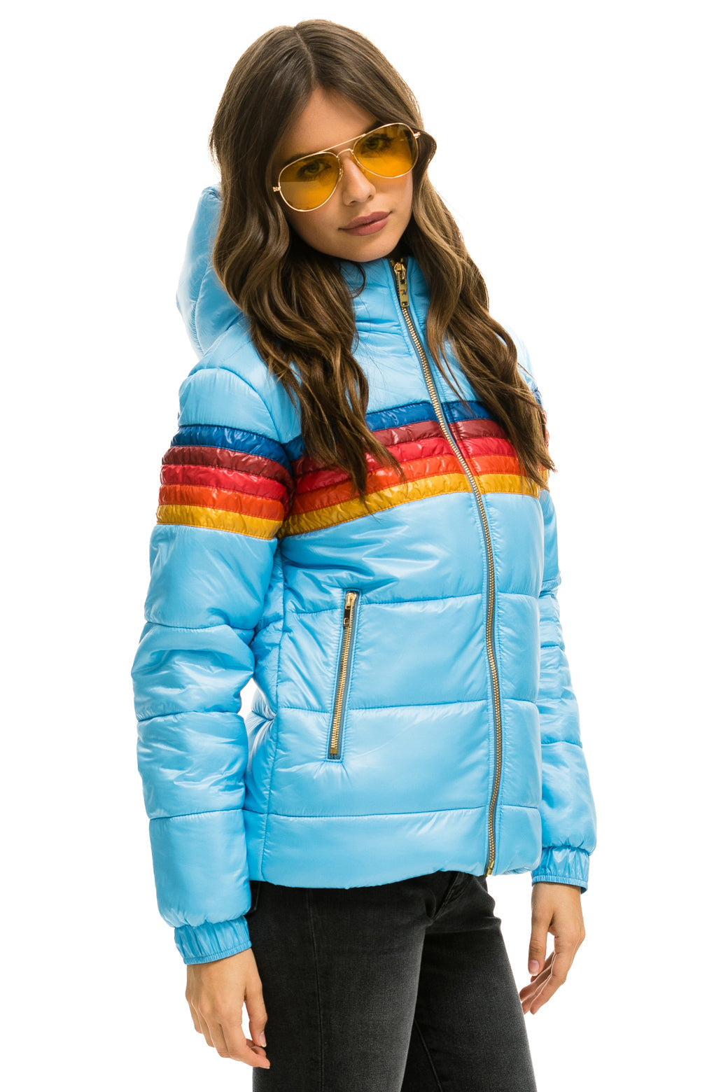 5 STRIPE TREKKER JACKET - GLOSSY SKY