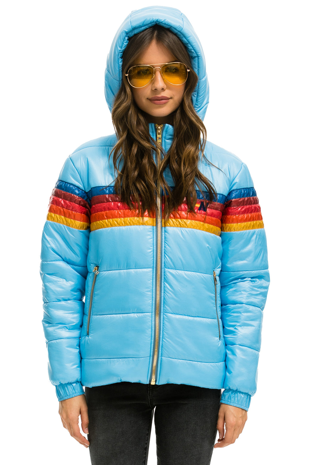 5 STRIPE TREKKER JACKET - GLOSSY SKY