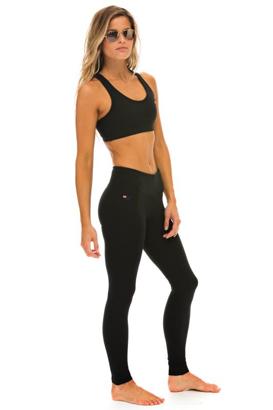 AVIATOR NATION FULL LENGTH LEGGINGS - BLACK